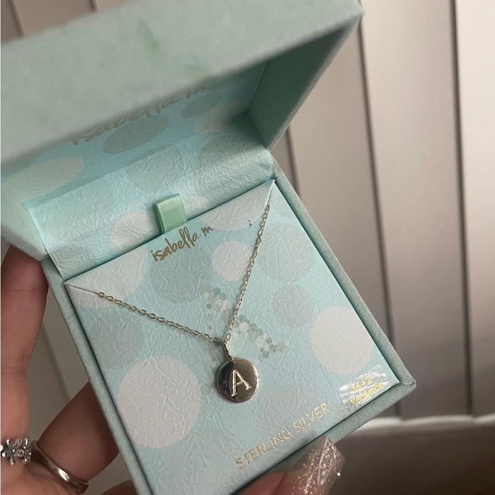 Gold plated “A” initial necklace ⚜️